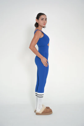 Jump Suit - Cut Out- Blue Electric