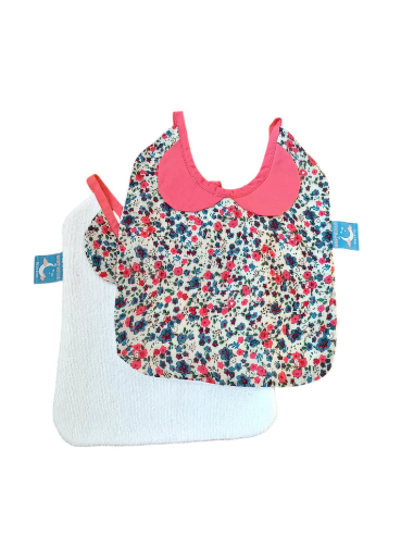 Pack 2 Bavoirs avec col claudine Liberty