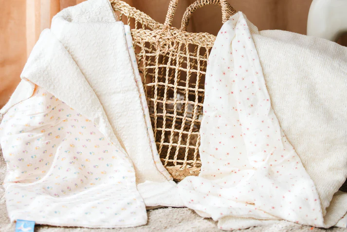 Couverture Fleurie En Gaz De Coton