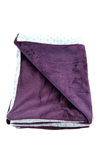 Couverture Fleurie en Gaz de coton