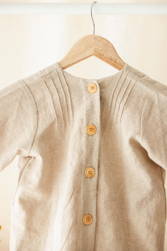 Ensemble En Lin Pour Enfant Pantalon Et Chemise Unisexe