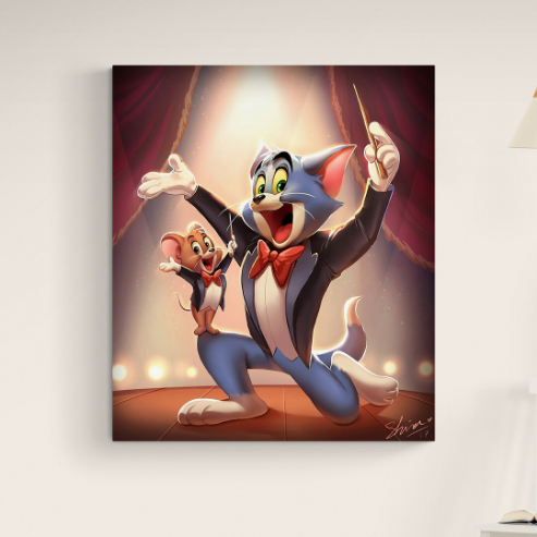 Tableau Tom And Jerry Magique