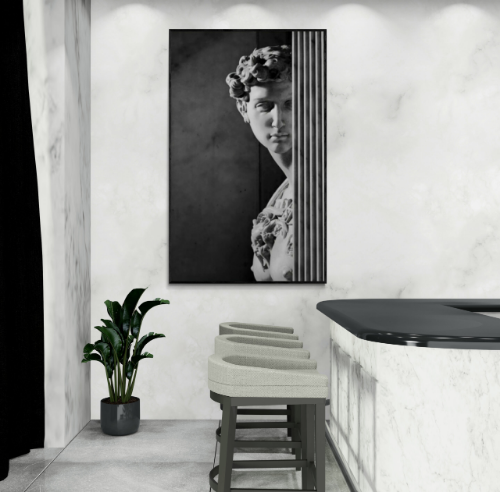 Tableau Regard Éternel – David de Michel-Ange