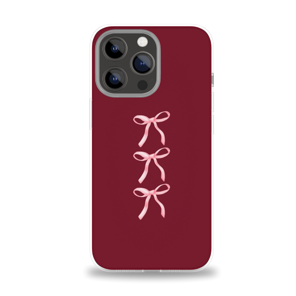 Burgundy Bow - Bordeau Pour Samsung