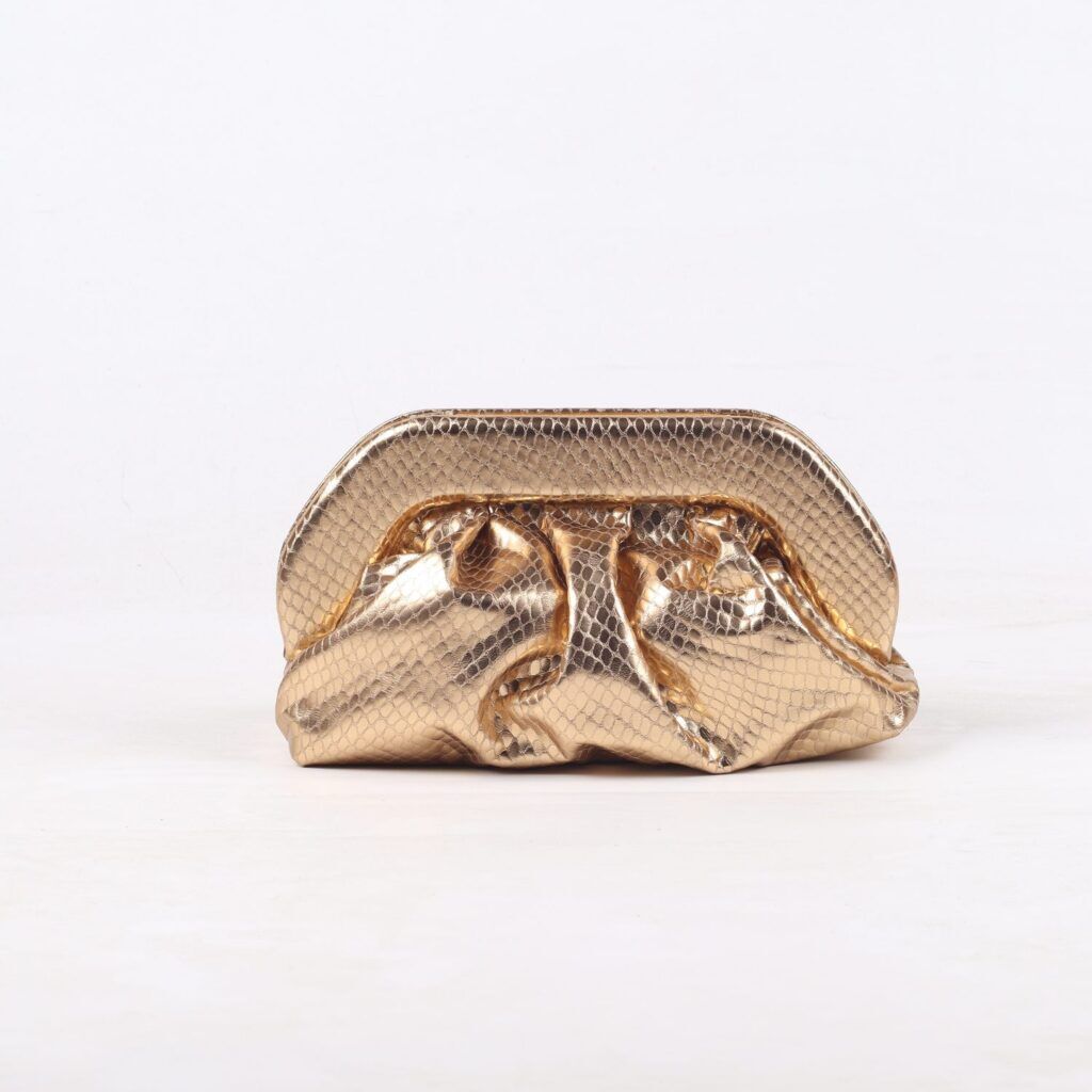 Margot Printed Leather Bronze Gold