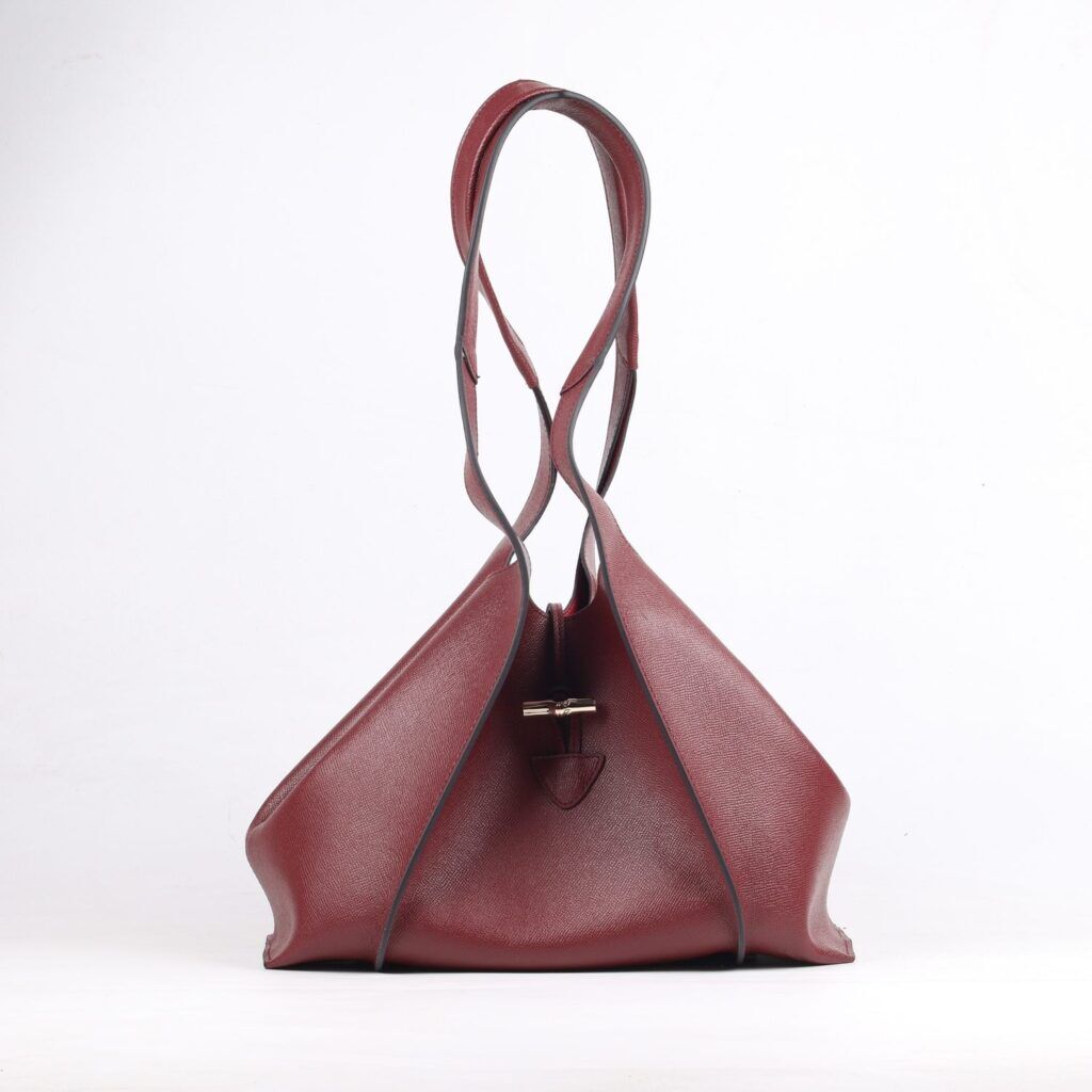 Camélia Leather Burgundy