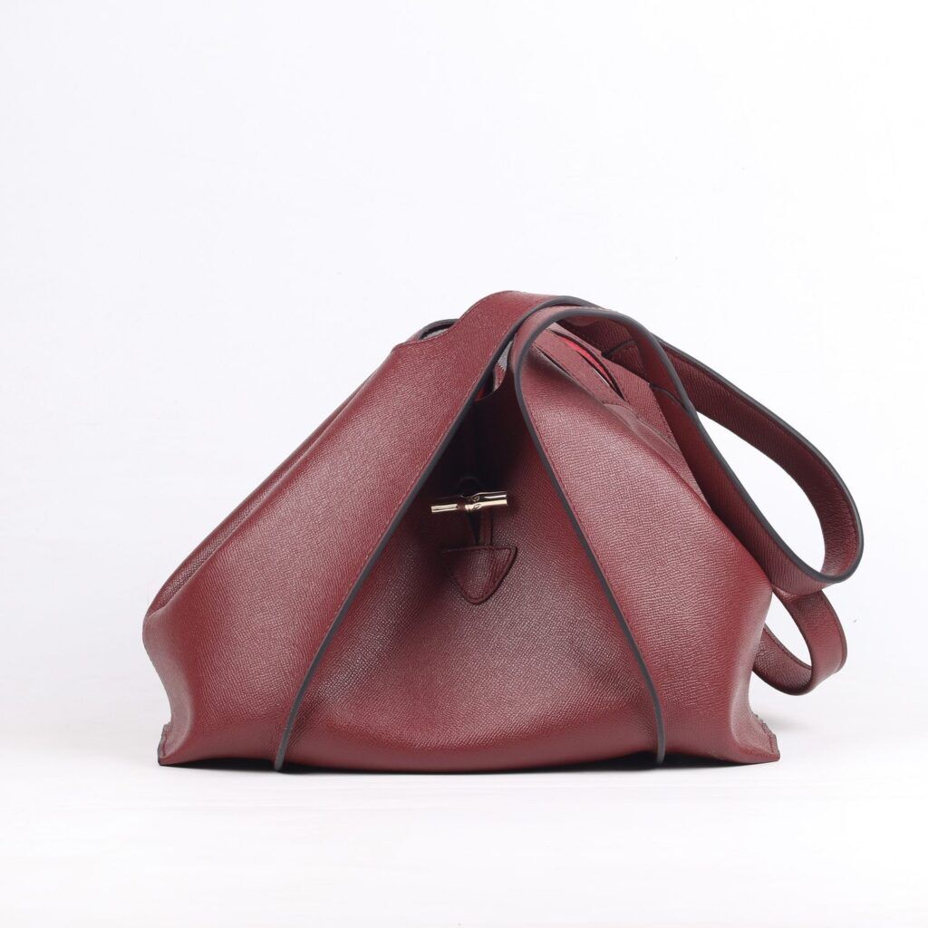 Camélia Leather Burgundy