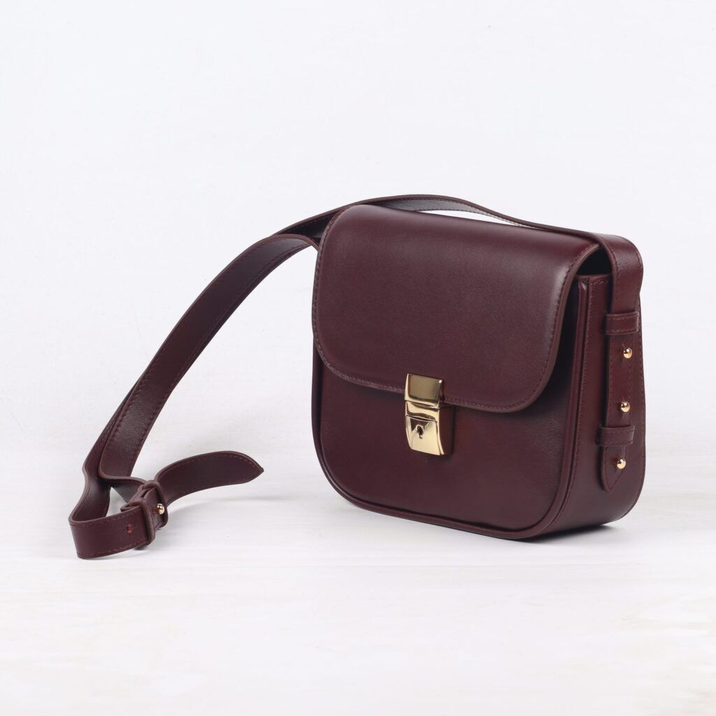 Simone Burgundy Leather Burgundy