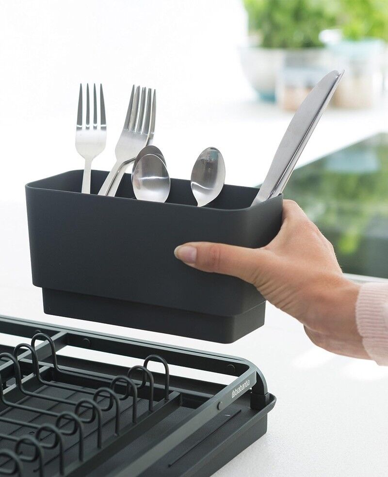 Brabantia Dark Grey Large Dish Drying Rack