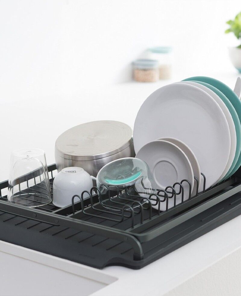 Brabantia Dark Grey Large Dish Drying Rack