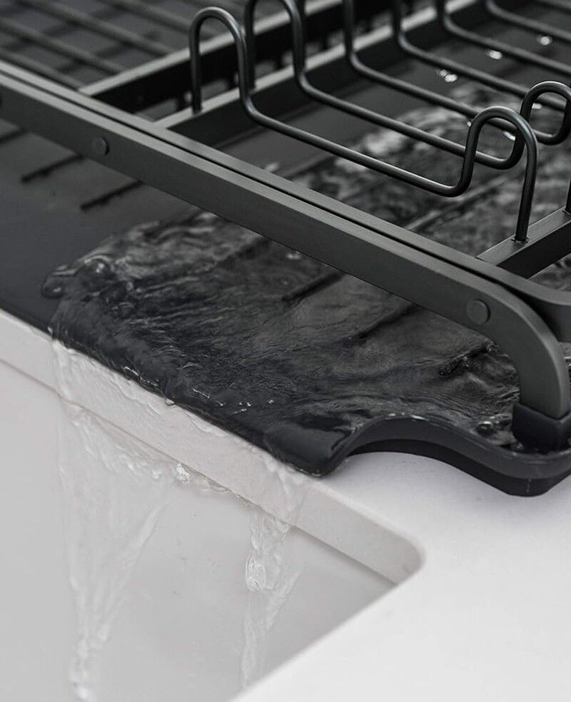 Brabantia Dark Grey Large Dish Drying Rack thumbnail 3