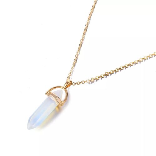 Collier Pendentif en Cristal Irrégulier