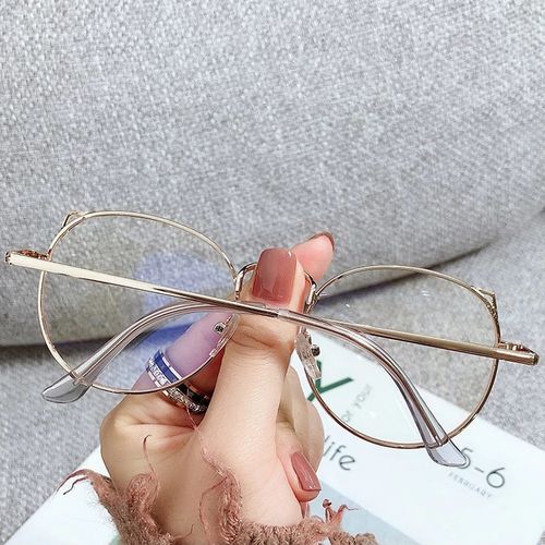 Lunettes rondes Anti-lumière bleue