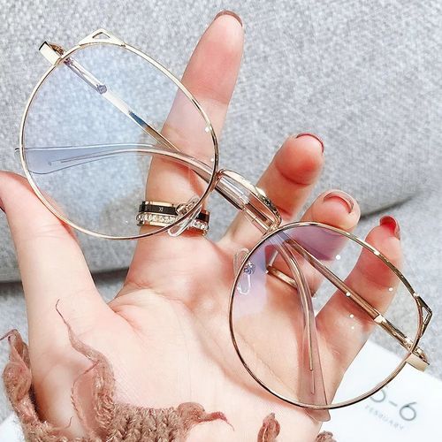 Lunettes rondes Anti-lumière bleue