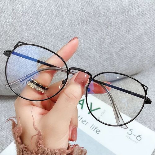 Lunettes Rondes Anti-lumière Bleue