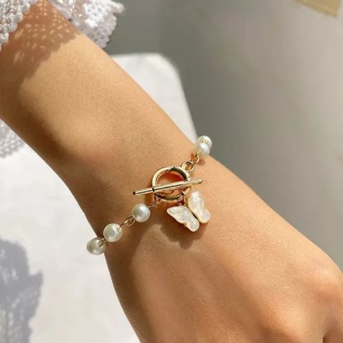 Bracelet Papillon en Perles