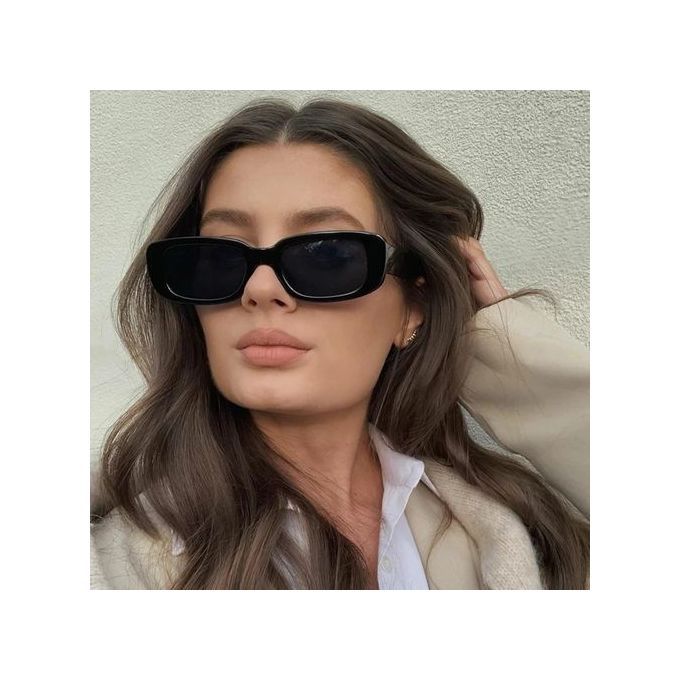 Lunettes de soleil rétro rectangles thumbnail 3