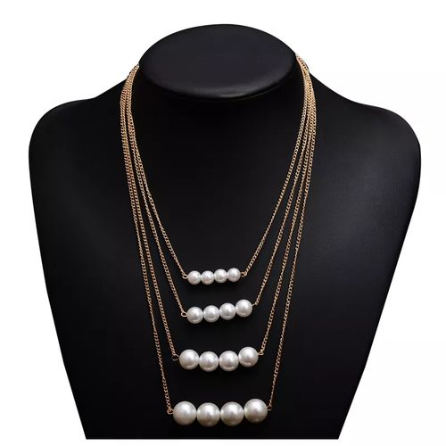 Collier Bohème Multicouche en Perle