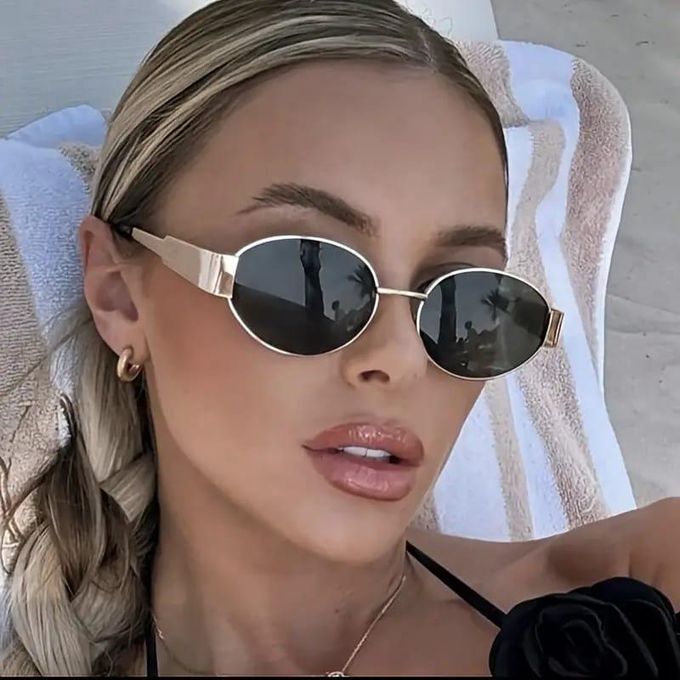 Lunettes de Soleil Ovale Rétro thumbnail 3