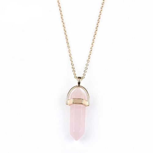 Collier pendentif en cristal irrégulier Quartz thumbnail 2
