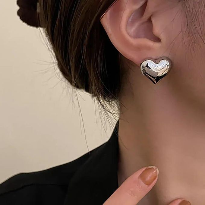 Boucles D'oreilles en Forme de Cœur