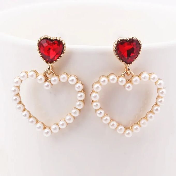 Boucles D'oreilles Pendantes Coeur