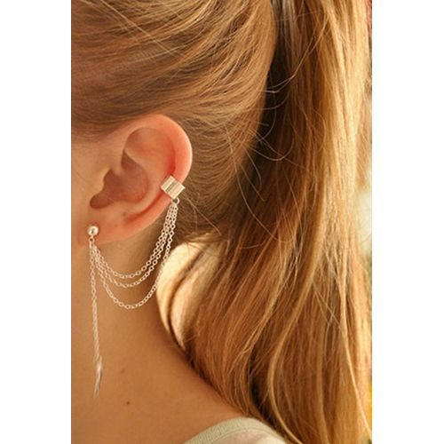 1 Boucle d’oreille avec chaîne thumbnail 2