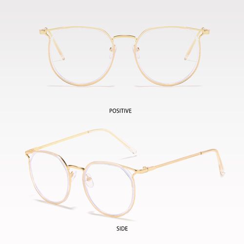 Lunettes rondes Anti-lumière bleue