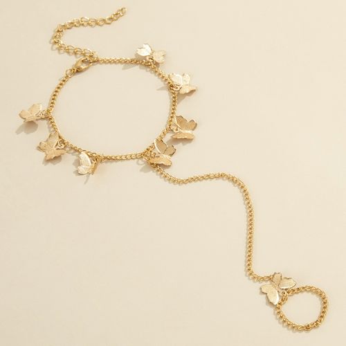 Ensemble bracelet et bague papillon
