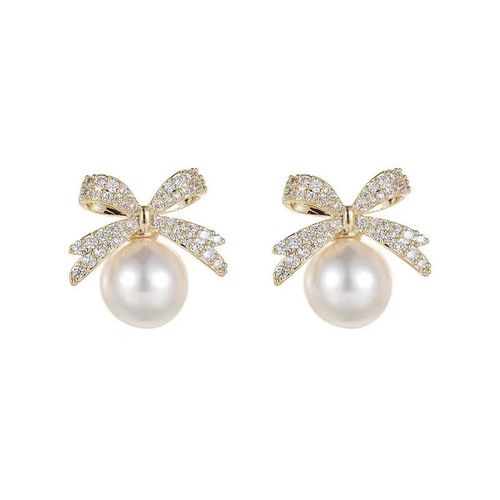 Boucles d'oreilles nœud de papillon thumbnail 1