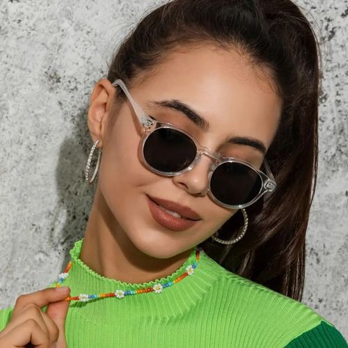 Lunettes de soleil monture transparentes