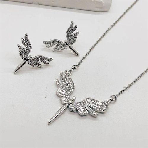 Ensemble de Boucles D'oreilles avec Ailes D'ange thumbnail 2
