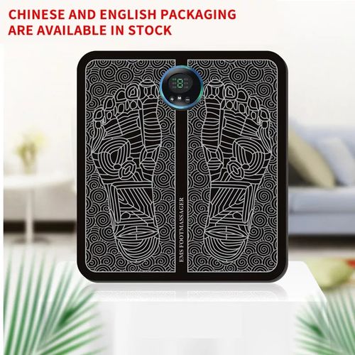 Tapis de Massage électrique EMS, stimulateur musculaire des pieds