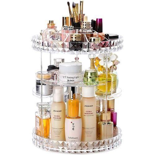 Organisateur de maquillage rotatif en acrylique, organisateur de parfum thumbnail 2