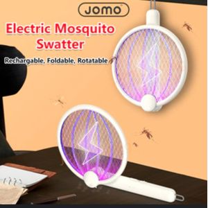 Raquette anti-mouches électrique Pliable, avec lumière Uv, lampe Led, piège à moustiques