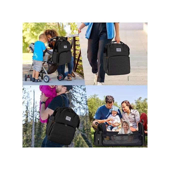 Sac à Dos de Maternité lit Portable pliable pour Bébé, Sac de Voyage