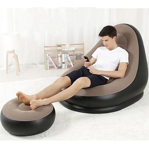 Ensemble fauteuil + pouf gonflables Ultra Lounge