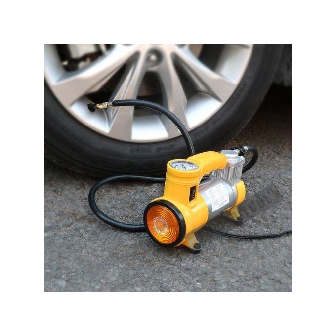 Gonfleur de pneu robuste portatif AC PRO Cyclone/compresseur dair de voiture avec lampe de travail