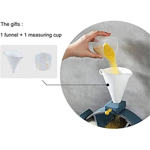 Organisateur mural rotatif pour aliments secs avec compartiments rotatifs thumbnail 3