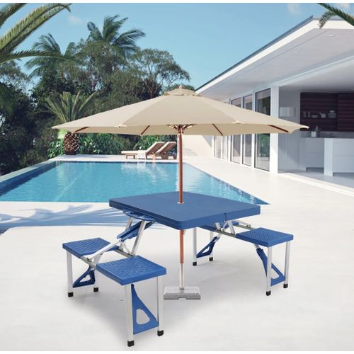 Table Pliante Avec 4 Chaises Pliable Pour Pique Pique Camping Table Pliante