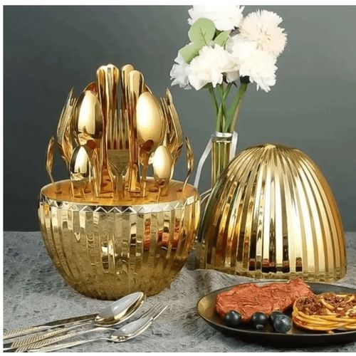 Pack Ustensiles Table De Luxe En forme D'œuf 24 Pièces