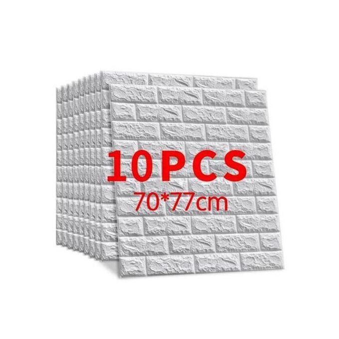 Paneaux Mural Anti-humidité Briques 3D Adhesife