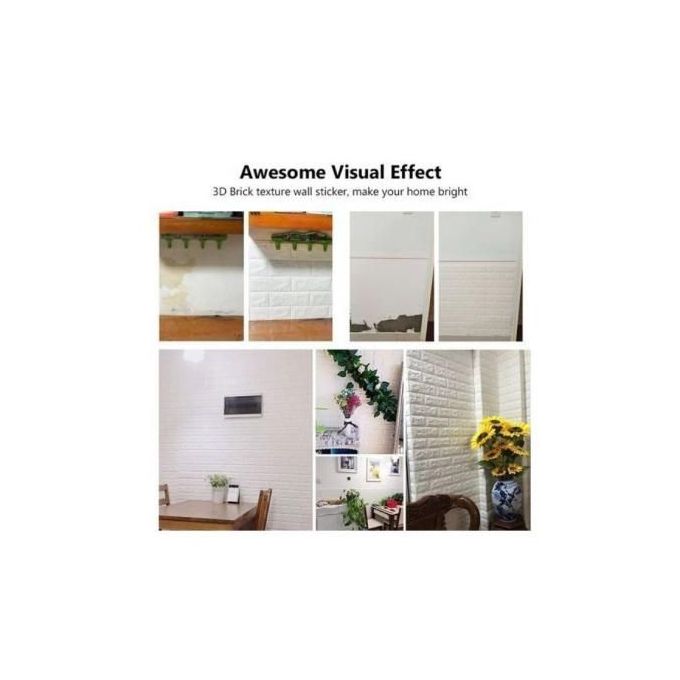 Paneaux Mural Anti-humidité Briques 3D Adhesife thumbnail 3