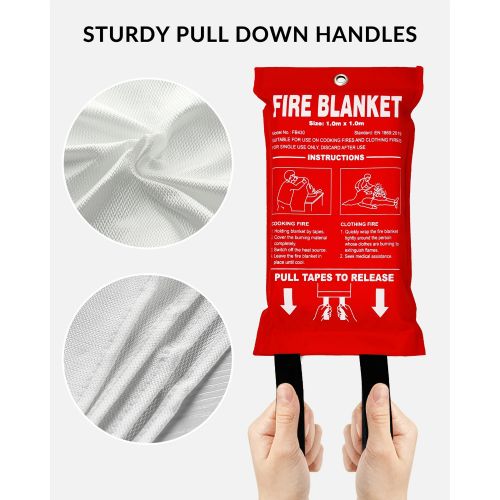 Fire Blanket, Fibre de Verre, Protection Incendie et Survie