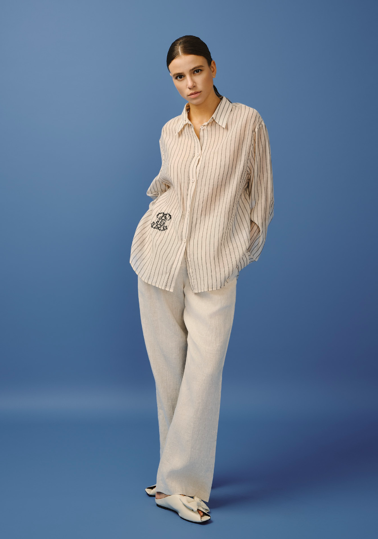 Chemise Beige – Coton & Soie