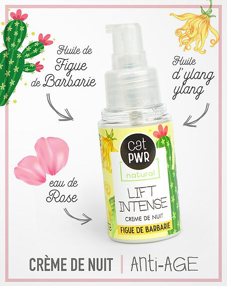 Lift Intense Crème de Nuit Hydratante Anti-Age et Anti-Rides