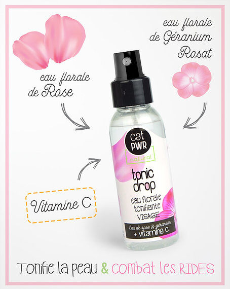 Tonic Drop Brume Visage Tonifiante à l'eau de Rose & Vitamine C