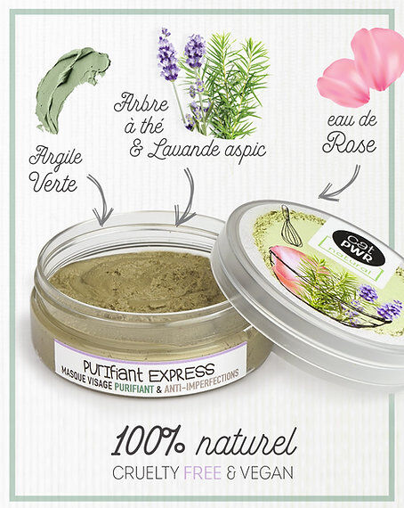 Purifiant Express Masque Visage Peau Mixte à Grasse Boutons + Acné thumbnail 2