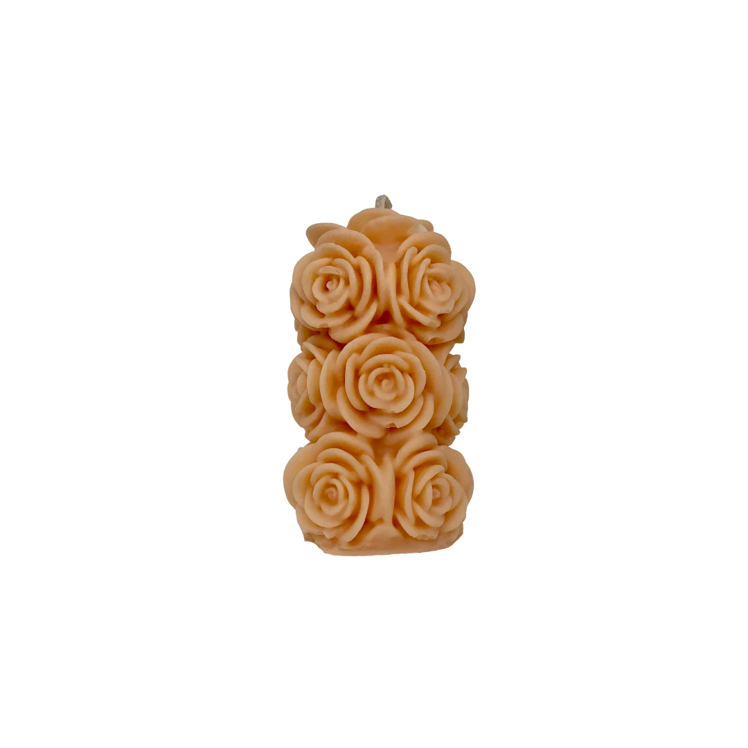 BOUGIE PARFUMÉE EN FORME PELIER DE ROSE