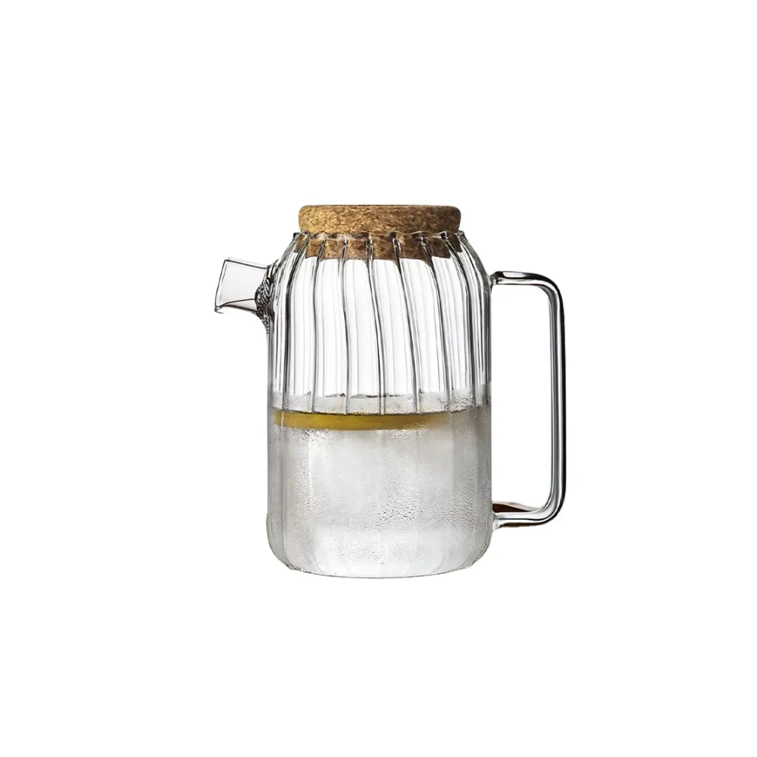 THEIERE EN VERRE GF COUVERCLE BAMBOU